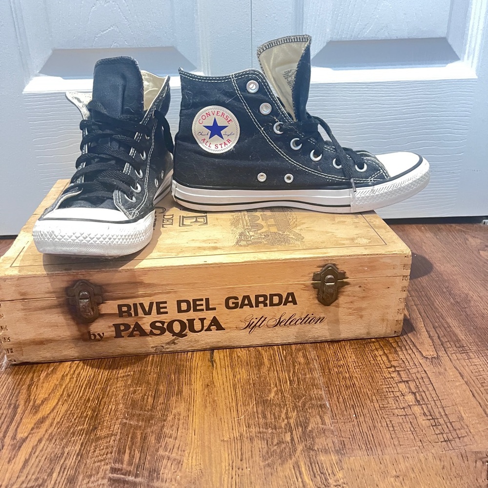 Converse Black and White High-Tops